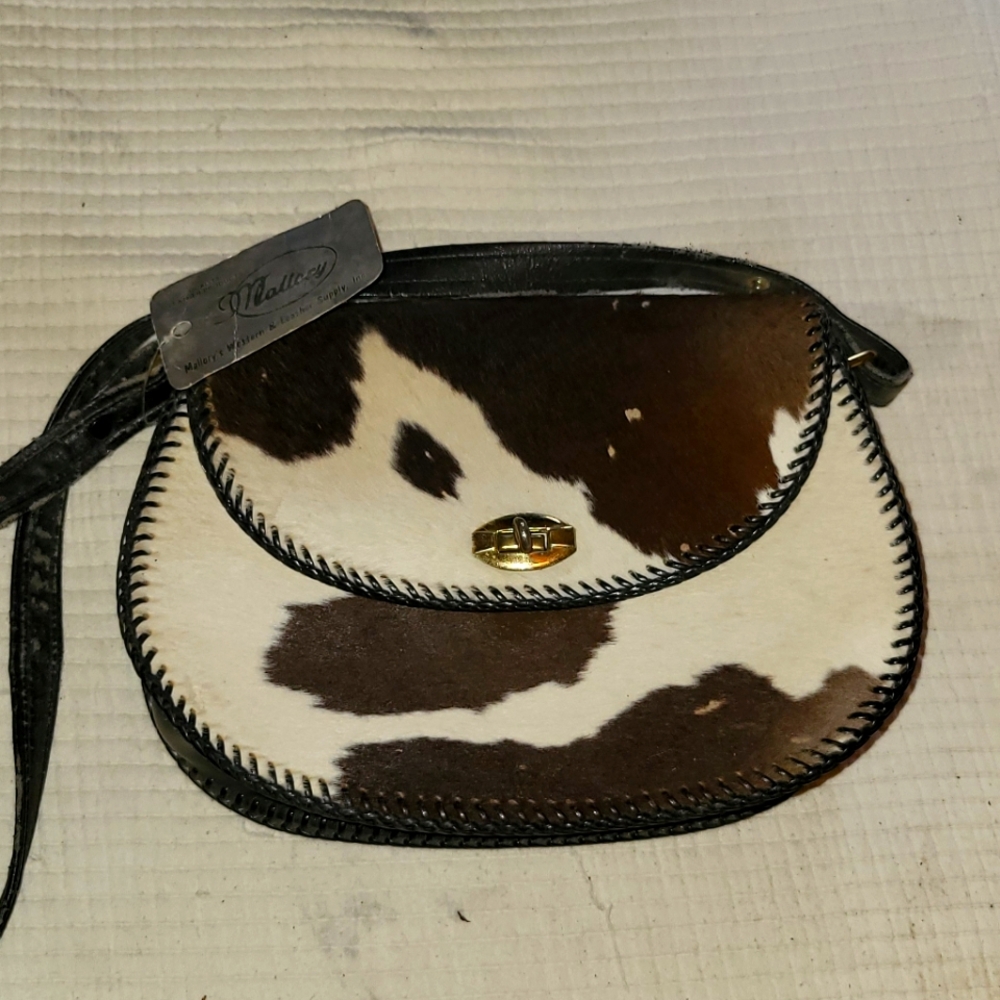 Vintage cowhide handbag